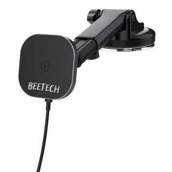 מטען מגנטי אלחוטי מעמד לרכב 15W BeeTech