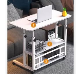 שולחן עבודה קומפקטי למחשב נייד לצד המיטה או סלון