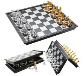 לוח שחמט מגנטי מתקפל 25 ס"מ